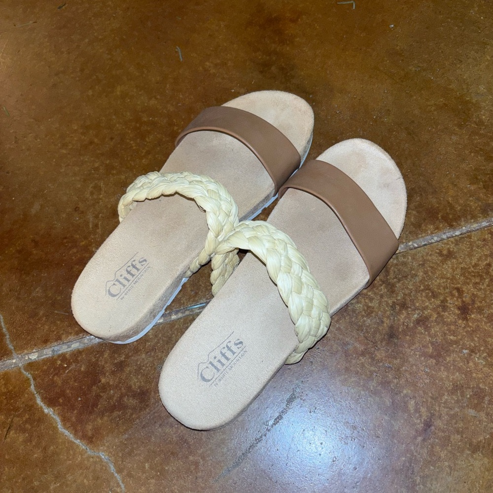 Cliffs sandals never worn